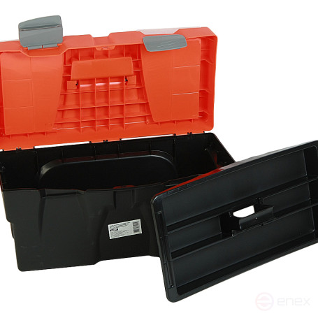 Ящик универсальный ER-10341 с лотком и 2 органайзерами на крышке 585х295х295 мм ЭВРИКА /1/3