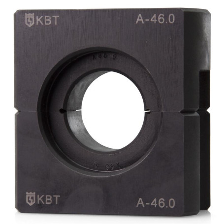 A matrix with a round crimping profile for a hydraulic press PG-100 tons when crimping steel components of clamps on overhead lines S-21.0/100t