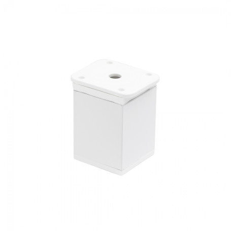 Опора меб. алюм. DAКP-27 h60 с регул. белый AKS