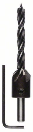 Carbide screw drills for wood with 8 mm countersink