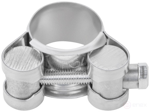 The clamp is a crimping power hinge, stainless steel.steel 20-22 mm