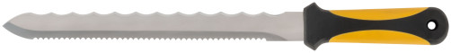 Knife for cutting thermal insulation boards, double-sided blade 240x27 mm, stainless steel.steel, rubberized handle