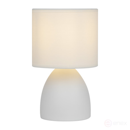 Rivoli Nadine 7042-502 Table Lamp 1 * E14 40W ceramic white with lampshade