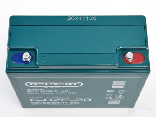 Тяговый аккумулятор Gelbert 6-DZF-20 (12V22.5A/H C5)