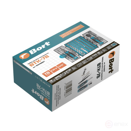 Набор ручного инструмента BORT BTK-78