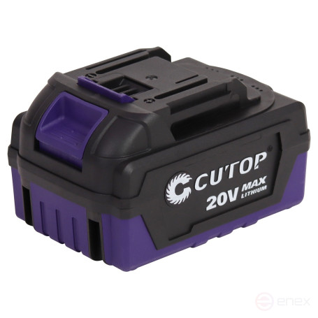 Screwdriver Cutop E-Profi 20V, 13mm, 2 Batteries, 4ah, Battery cooler, box square.
