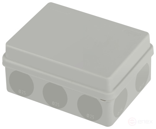 Soldering box ERA KOR-150-110-70- 11g-2MP two-component HF UV resistant 150x110x70mm grey Direct mounting IP67