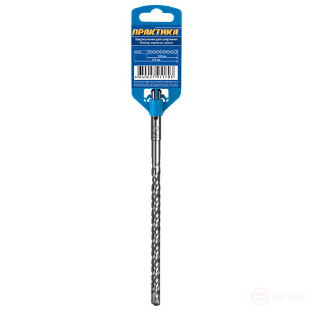 Бур SDS-plus ПРАКТИКА 10 х 150/210 мм серия "Мастер" по бетону (911-703)