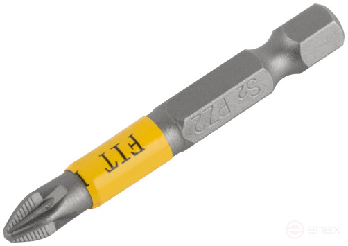 Биты кованые, сталь S2, односторонние 50 мм PZ2, Профи 10 шт., блистер