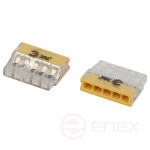 ERA terminal NO-225-435 quick-release 2273-205 compact 5-wire 0.2-2.5 mm2 package 2 pcs