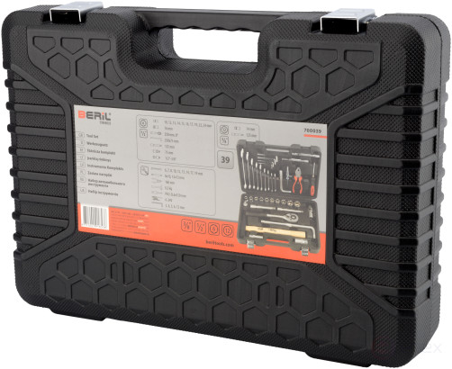 Set of socket heads and keys 39 pr. 1/2 DR BERIL