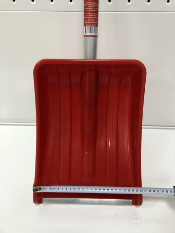 Лопата автомобильная ЦВЕТНАЯ "Авто-Актив" 275х365мм с алюминиевой планкой с алюм. черенком и V-ручкой