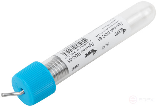 Solder POS 61 with rosin, wire diameter 2 mm, in a tube, 20 gr.