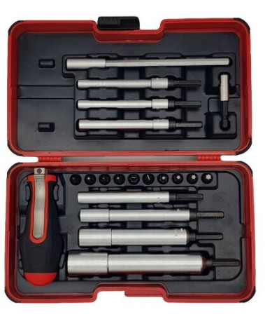 Felo Set of SL/PH/Tx/PZ bits and M-TEC heads with SMART handle in a case, 20 pcs 06082006