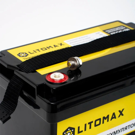 Литиевый аккумулятор тяговый LITOMAX LiFePO4 12V 50Ah 640Wh IP65