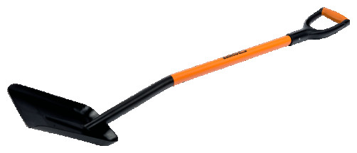 Совковая лопата с прямой кромкой, D-образная рукоятка