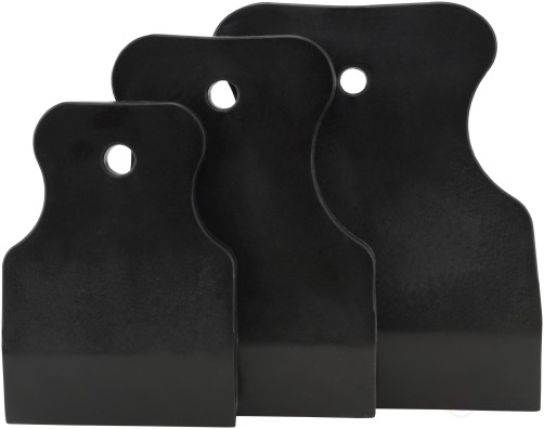 Set of rubber spatulas (60/80/100mm)(black) BERIL