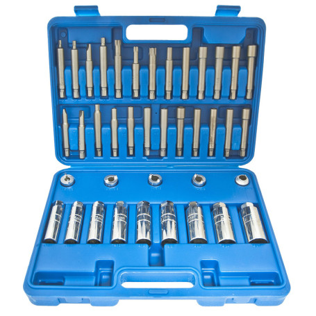 Set of heads and inserts ER-86417 for shock struts 39pr., in a case EUREKA /1/3