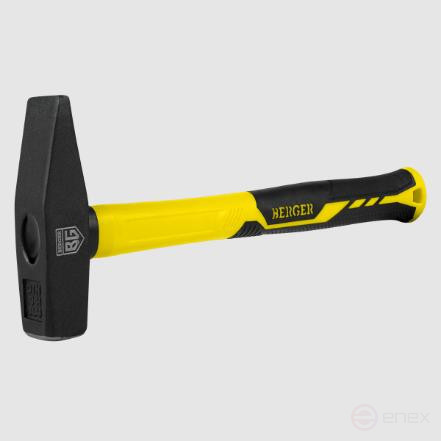 Молоток слесарный кованый, фиберглассовая рукоятка, 300 г. 300 мм BERGER BG1513