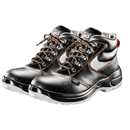 Work boots, r-r 47, leather, black, S1P SRC