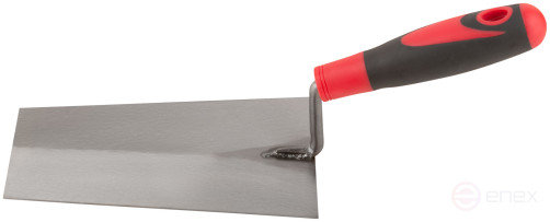 Мастерок каменщика, прорезиненная ручка 180 мм