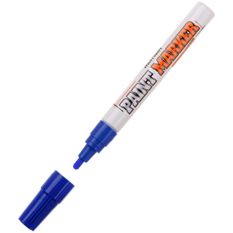 Marker paint MunHwa "Industrial" blue, 4mm, nitro base, for industrial use