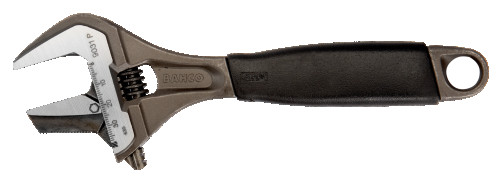 Ключ разводной реверсивный ERGO, длина 218/захват 39 мм, резиновая рукоятка