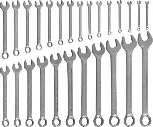 W26126S Combination wrench set in a bag, 6-32 mm, 26 items