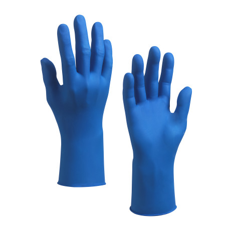 KleenGuard® G10 Нитриловые перчатки Arctic Blue Nitrile - 24см, единый дизайн для обеих рук / Синий /М (10 упаковок-диспенсеров x 200 шт.)