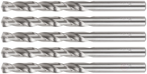 HSS ground metal drills, 135° sharpening angle, 9.0 x 125 mm (5 pcs.)