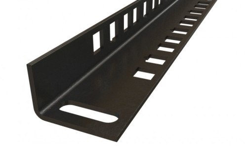 CPR19-9U-RAL9005 19" mounting profile height 9U, for cabinets TWB / TWL, color black (2 pcs. included)