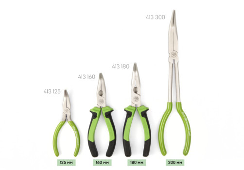 Pliers elongated bent 160 mm