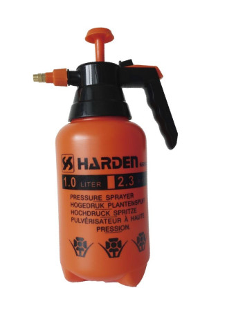 Manual pneumatic sprayer with copper nozzle, 1L// HARDEN