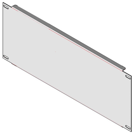 MULTICOLOR U-shaped Mounting panel (600x200) Soc 1.5 mm
