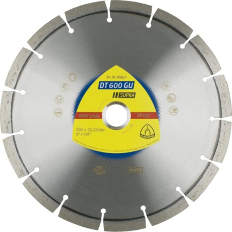 Diamond cutting wheel DT 600 GU Supra, 230 x 22.23