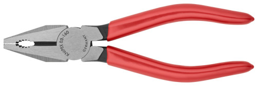 Pliers comb., cut: provol. cf. Ø 3.1 mm, solid. Ø 2 mm, cable Ø 10 mm (16 mm2), L-160 mm, black, 1-K handles