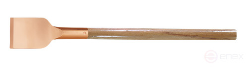 Scraper blade 100x720 mm wooden handle intrinsically safe BeCu 212-1006, HORTZ
