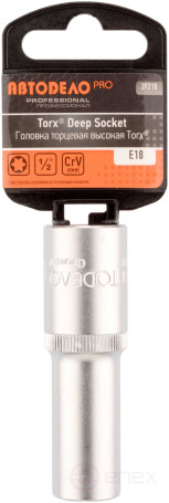 Головка торцевая высокая E18 (1/2") АвтоDело PRO (39218)