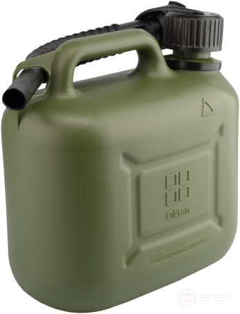 Канистра 5л "АвтоDело" для ГСМ усиленная пластик ВП (с заливным устройством) 42905