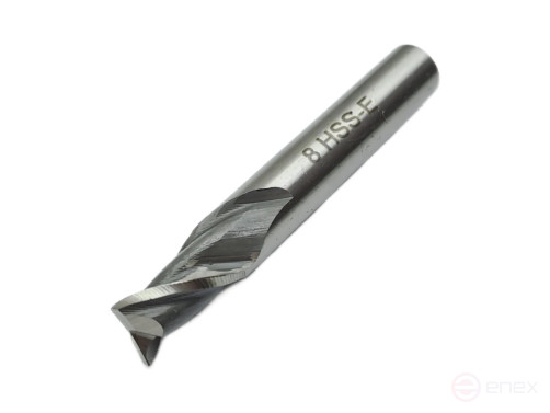 Keyway milling cutter with cylindrical shank f 8.0x11x55 mm R6M5K5 TORNERI T020868