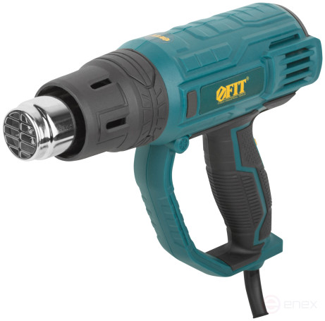 Фен технический 2000 Вт; 350/600 °C; 300/500 л/мин; рез. накл.; коробка