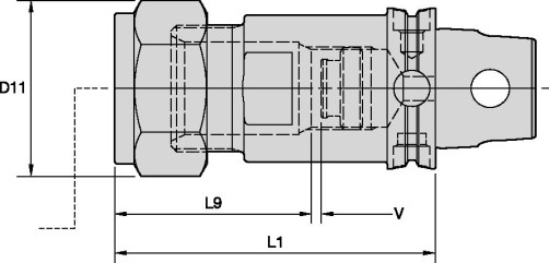 Двойная угловая контргайка LNA308M