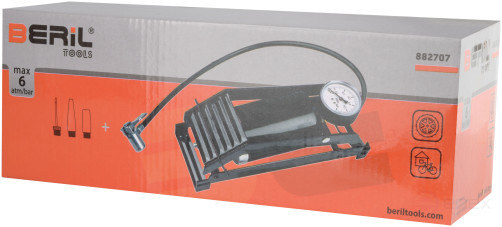 Насос ножной с манометром BERIL