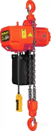 OCALIFT Таль цепная стационарная ТЭЦ 01-02D 1т 6м две скорости 380в электрическая на крюке oca0102dn6m