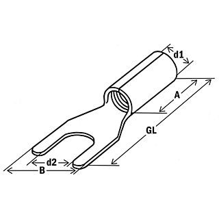 Cable tip with 1.5-2.5 M6 plug (pack.100 pcs)