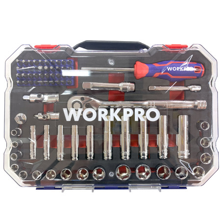 3/8" 75pcs WP202524 WORKPRO Tool Kit