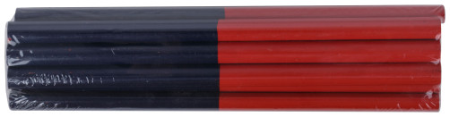 Construction pencils, 180 mm, 12 pcs., 2-color