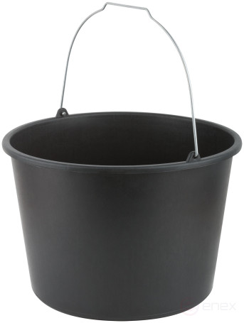 Plastic construction bucket for mixing 20 l mortar