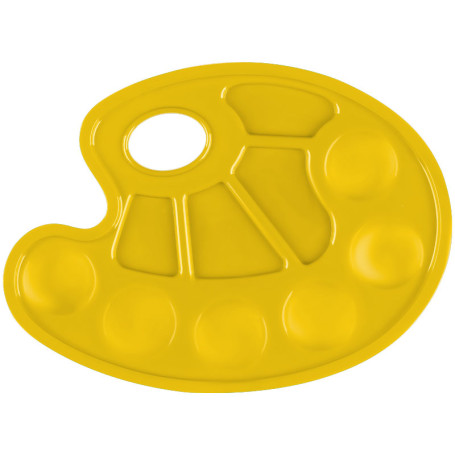 Палитра художника СТАММ, овальная, ассорти, пластик