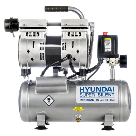 Oil-free compressor HYUNDAI NUS 14206LMS piston, silent
